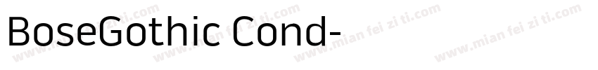 BoseGothic Cond字体转换